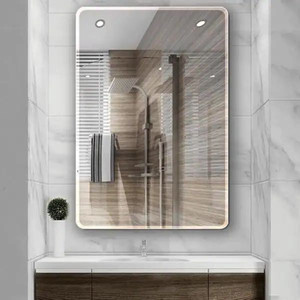 lot 24608 image: Single Frameless Bathroom Wall Mirror (30 in. W x 36 in. L) - Retail $121.99