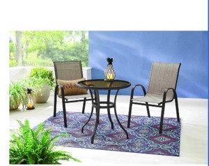 lot 24613 image: Stylewell - New Finish MM 28 inch Glass Bistro Table - Retail $49.99
