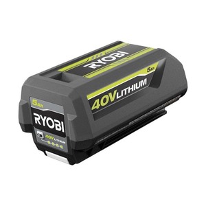 lot 24627 image: Ryobi - 40-Volt Lithium-Ion 5 Ah High Capacity Battery - Retail $168.90
