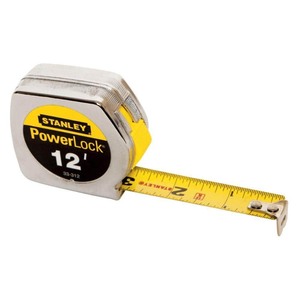 lot 24653 image: Stanley ( 34in. X 12ft. )PowerLock� Professional Tape Measure - Retail $16.99