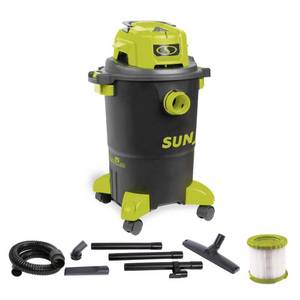 lot 12038 image: Sun Joe 5 Gal. 7.0-Peak HP Industrial Motor WetDry Vacuum, Blacks