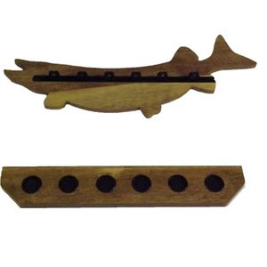 lot 22861 image: Inception Outdoors Jumping Bass Wall Rack 6 Cap.