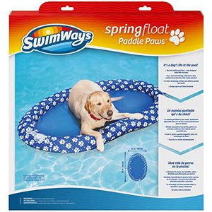 lot 32160 image: SwimWays Spring Float Paddle Paws Dog Pool Float - Large (65 lbs and Up)