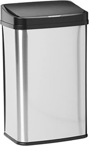 lot 32176 image: Ninestars DZT-50-28GD 13.2 Gallons  50 Liters, Gold, Stainless Steel, Motion Sensor Trash Can
