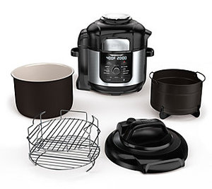 lot 42171 image: Ninja Foodi 8-qt. 12-in-1 Deluxe Xl Pressure Cooker & Air Fryer - Stainless Steel FD401