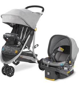 lot 42182 image: Century Stroll On 3-Wheel 2-in-1 Lightweight Travel System � Infant Car Seat and Stroller Combo, Metro