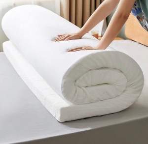 lot 12055 image: LINSY HOME 3 Inch Mattress Topper Full, Memory Foam Mattress Pad with Removable Cover, CertiPUR-US Certified, Full Size, Dorm Room Essentials