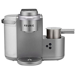 lot 12057 image: Keurig - K-Cafe Special Edition Single Serve K-Cup Pod Coffee Maker with Milk Frother - Nickel