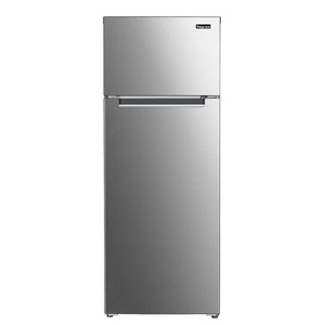 lot 12069 image: Magic Chef 7.4 cu. ft. 2-Door Mini Fridge in Platinum Steel with Freezer