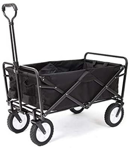 lot 62627 image: Collapsible Folding Outdoor Utility Wagon, white  (Stock photo is different from actual product)