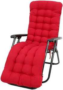 lot 63527 image: BullStar 1 Pack Lounge Chair Cushion Indoor Outdoor Chaise Lounge Cushions with Cap Perfect for Garden Patio Mattress for Zero Gravity Chair, Red