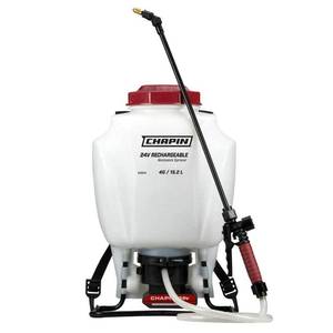 lot 64466 image: Chapin 63924 4-Gallon 24v Battery Backpack Sprayer Powered by Chapin