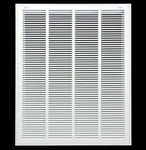 lot 64500 image: Steel X Return Air Filter Grille for 1 Filter.  1 inch - Removable Face and Door - HVAC Duct Cover - Flat Stamped Face - White Outside Dimensions 1.75 in.  1.75 inches wide x 4.44 cm.  1.75 inches tall