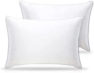 lot 65419 image: WENERSI Premium Feather Down Pillows with Feather Blended (2-Pack, Queen Firm) 100% Cotton Shell with Ultra Fresh Treatment