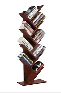 lot 65421 image: SUPERJARE 9-Shelf Tree Bookshelf, Floor Standing Tree Bookcase in Living RoomHomeOffice, Bookshelves Storage Rack