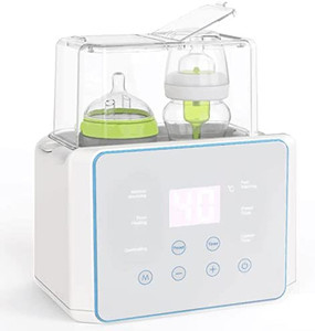 lot 66010 image: Baby Bottle Warmer for Breastmilk or Formula, Fast Breastmilk or Food Heater & Defrost Warmer with LCD Display & Timer, Accurate Temperature Control