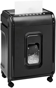 lot 66187 image: Amazon Basics 12-Sheet High-Security Micro-Cut Paper, CD, and Credit Card Shredder with Removable Basket