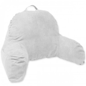 lot 66199 image: Microsuede Bedrest Pillow, Grey