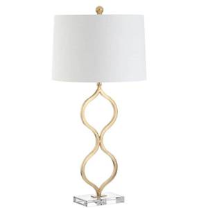 lot 66531 image: Jonathan Y Levi Metal or Crystal Led Table Lamp