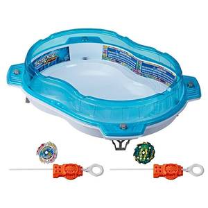lot 66581 image: Beyblade Vertical Drop Battle Set, Includes 2 Tops and 2 Launchers, Ages 8 and Up