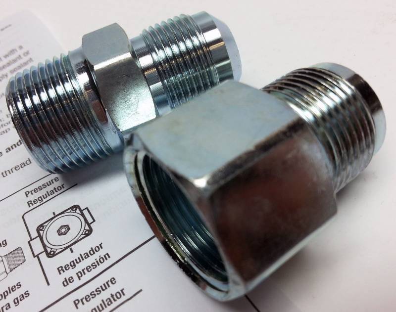 lot 8828 image: New BrassCraft PSBSC-67L 34-in Connection Fitting kit for gas appliance supply inlets.