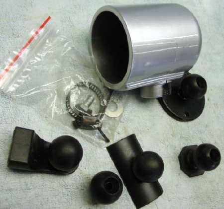 lot 9015 image: New trick 2-116 Silver Grey colored race gauge dash column mounting pod cup