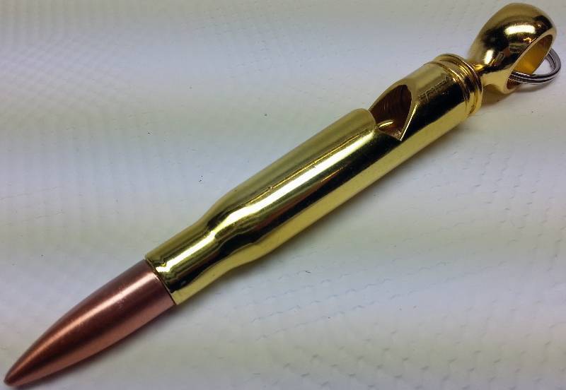 lot 9166 image: 50 Caliber polished Brass case machine gun cartridge beer or wine bottle opener