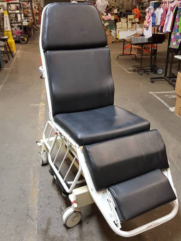 lot 8480 image: Rocket sled, hospital drag racer club or doctors office operating table chair or with a multitude of uses.