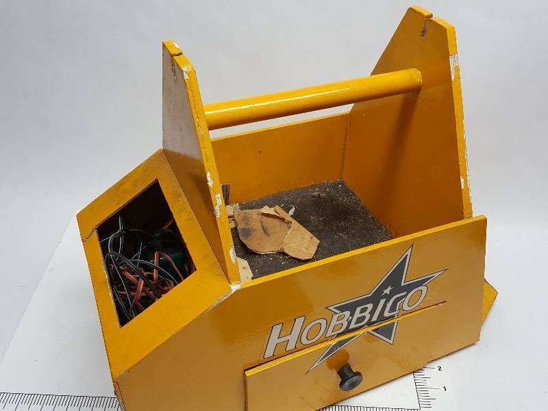 lot 8561 image: Yellow RC plane or car tool chest with single drawer