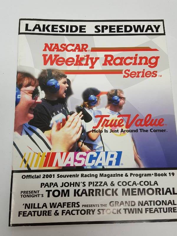 lot 8602 image: Great to look thru is this Lakeside Speedway blast from the past program from Kansas City Kansas