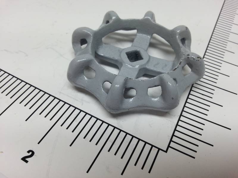 lot 8795-2 image: New single Nibco gate valve replacement hand wheel with .275 square stem hole