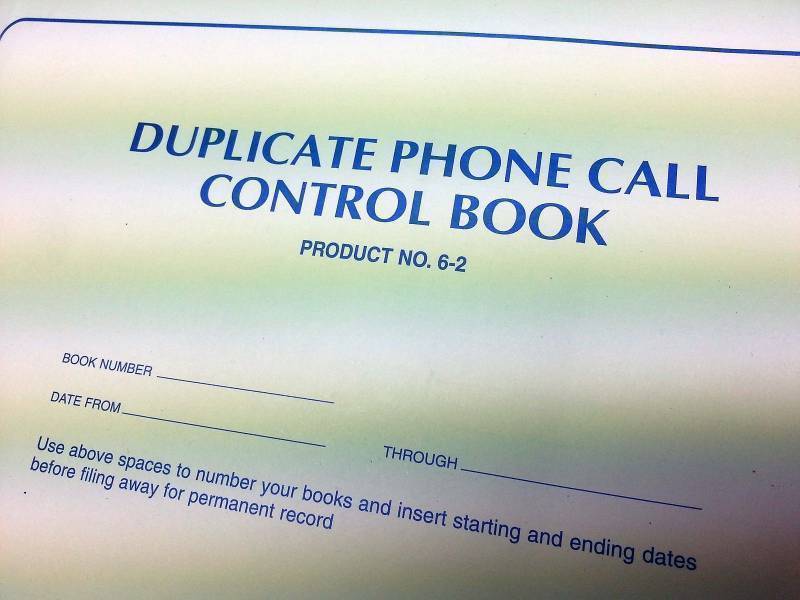 lot 9260 image: Control your phone calls inbound or outbound with this new Duplicate Phone Call Book