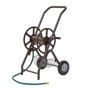 lot 22041 image: Liberty Garden 2 Wheel Hose Cart, Bronze Wheels Missing