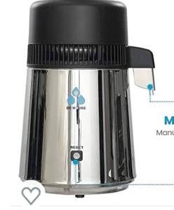 lot 22043 image: DC HOUSE 1 Gallon Countertop Water Distiller Stainless Steel Distiller with Polypropylene PP Filter and Most Effective TDS Removal