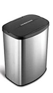 lot 22045 image: NINESTARS 2 GAL STAINLESS STEEL TRASH CAN