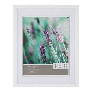 lot 33912 image: Gallery Solutions 20x24 White Wood Frame with Double White Mat For 16x20 Image