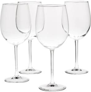 lot 33965 image: Amazonbasics All-purpose Wine Glasses, 19-ounce, Set Of 4
