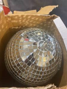 lot 33966 image: HANGING SMALL DISCO BALL