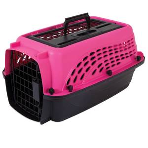 lot 33984 image: Petmate 2 Door Top Load Pet Kennel Pink 19 L