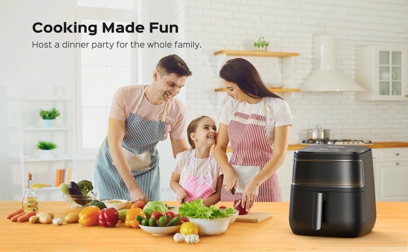 lot 25876 image: Dreo - 6.8-Quart Air Fryer - Retail $1130.14