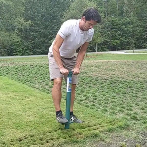 lot 24690 image: ProPlugger 5-in-1 Planting Tool Sod Plugger, Bulb and Flower Planter Retail $42.41