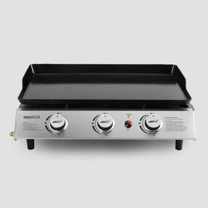 lot 24692 image: Royal Gourmet PD1300 3-Burner 27,000-BTU Portable Gas Grill Griddle, Outdoor Camping, Tailgating Retail $129.00