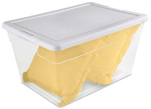 lot 24703 image: STERILITE 16598008 56QT Storage Box Retail $12.71