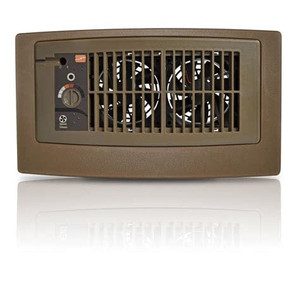 lot 24728 image: Suncourt Flush Fit Smart Register Booster Fan w Adapter Plate - Brown -Retail $58.99