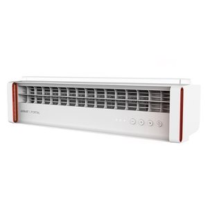 lot 24765 image: Sharper Image - PORTAL Window Fan with Reversible Exhaust - Ice White - Retail $79.99