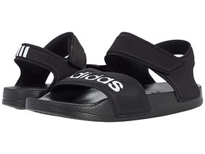 lot 24767 image: Adidas Kids Adilette Sandal in BlackWhite - Size 12 - Retail $29.99