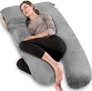 lot 24772 image: Chilling Home Pregnancy Pillows for Sleeping, U Shaped Body Pillow 2-in-1 Pregnant Pillows for Sleeping Full Body Pillow, Pregnancy Must Haves Maternity Pillows 55 inch Pregnancy Body Pillow - Retail $39.95