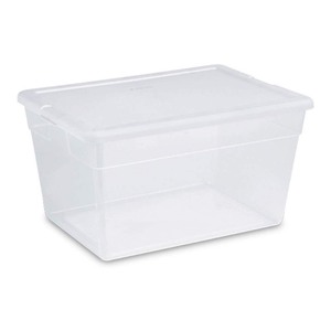 lot 24800 image: STERILITE - 56QT Storage Box - Retail $13.75
