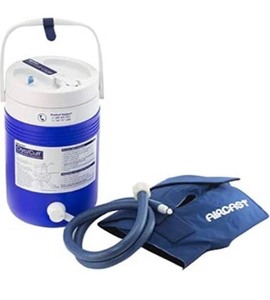 lot 24805 image: Aircast - Cryo Cuff Cold Therapy Knee Solution - Blue - Large - Retail $114.74