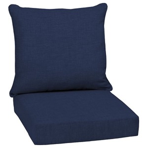 lot 24752 image: PARTIAL Back part of Cushion ONLYArden Selections Sapphire Leala 22.5 x 25 in. Outdoor Deep Seat Cushion Set - Retail $51.86